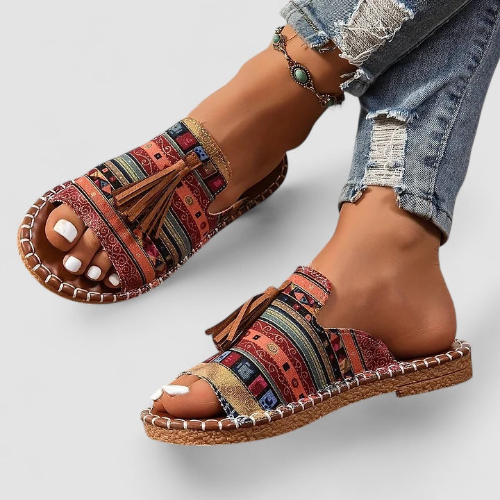 FREYJA™ | Leena - Bekväma och Platta Ortopediska Sandaler