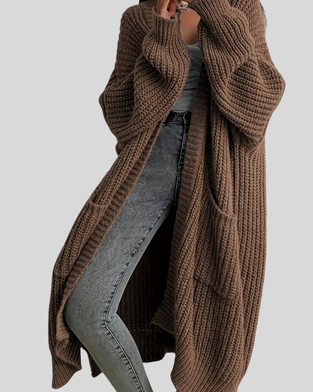 Modehus | Lang Elegant Cardigan