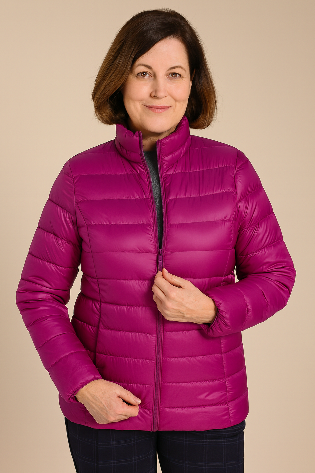 Aurora - Ny Ultralätt Jacka med Vita Ankfjädrar