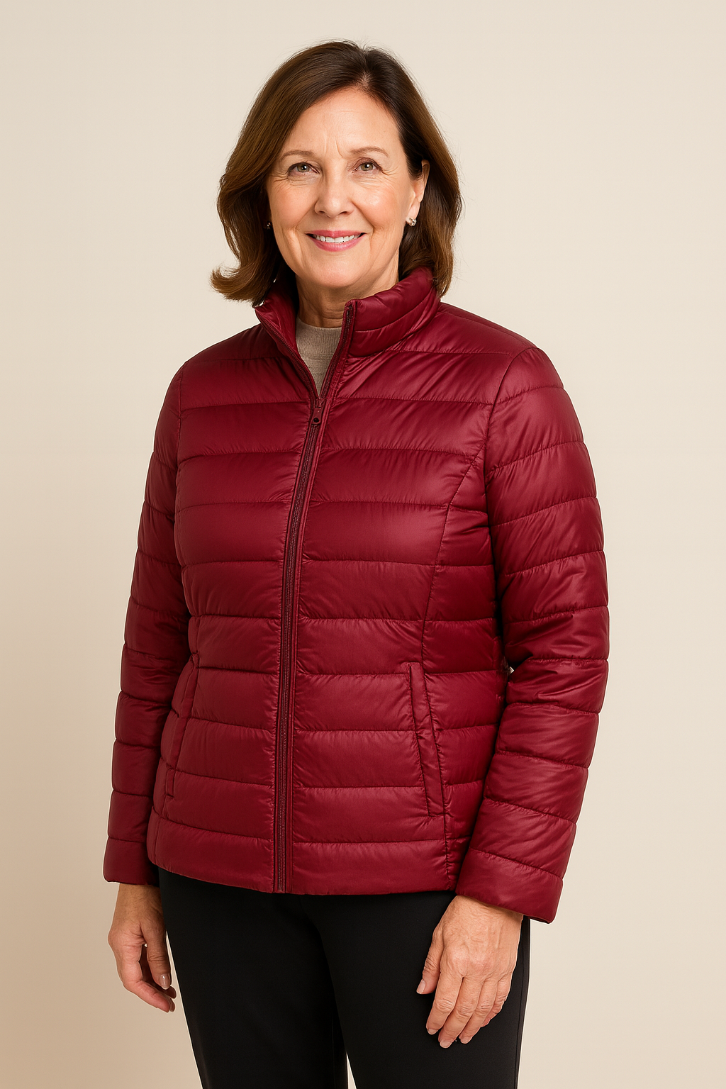 Aurora - Ny Ultralätt Jacka med Vita Ankfjädrar