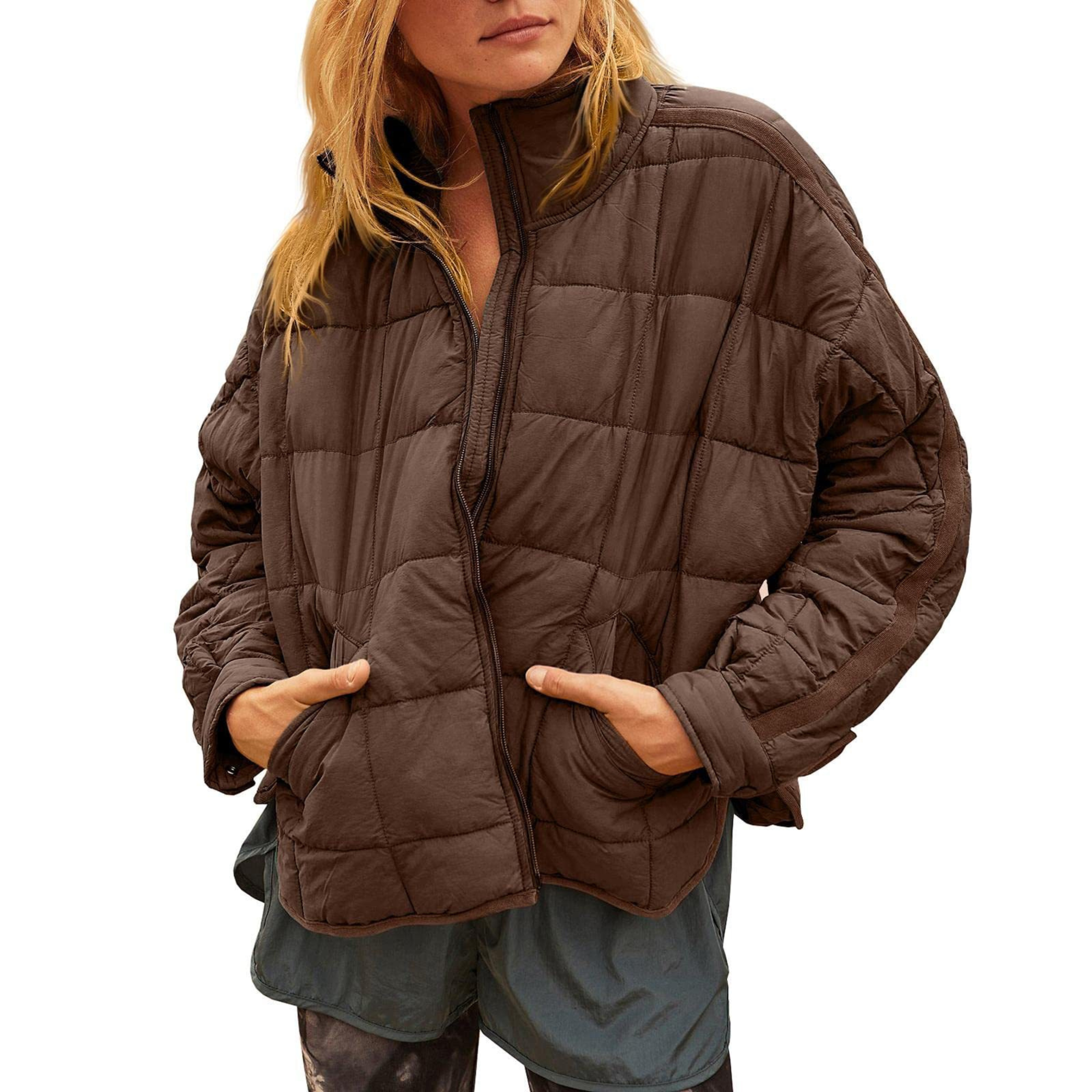 APRIL™ – Lättvikts Kompakt Zip Puffer Jacka