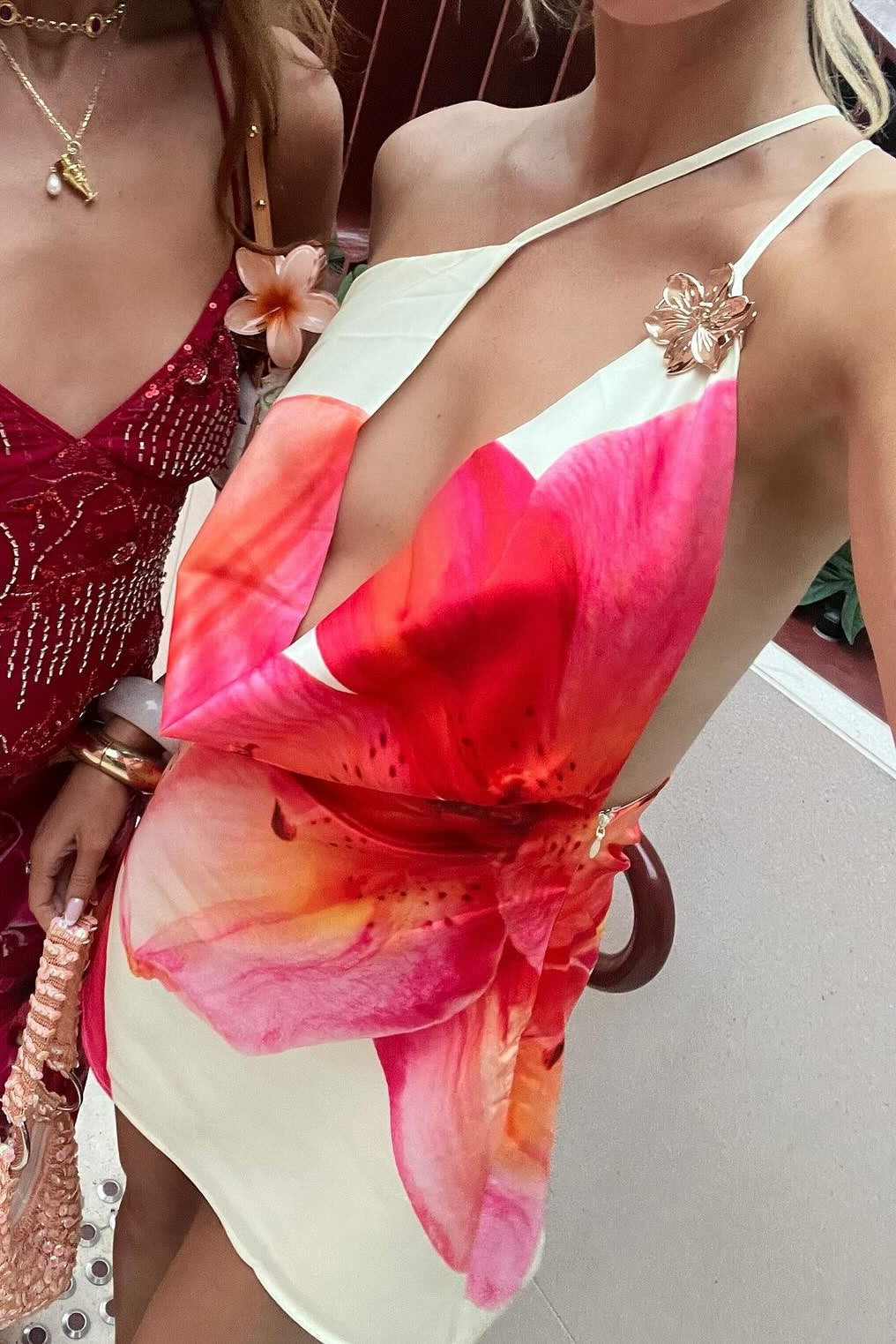 FREYJA™ - Blommig Klänning Rosa Arizona