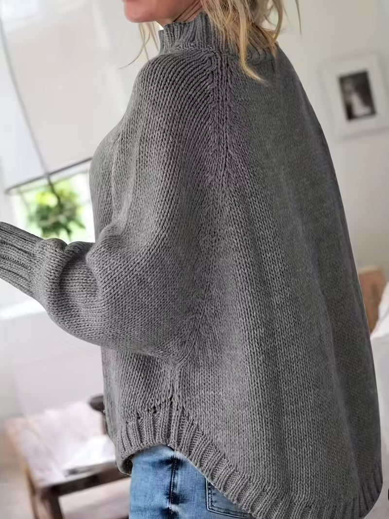 Pamella - Kabelstrikket Oversized Sweater