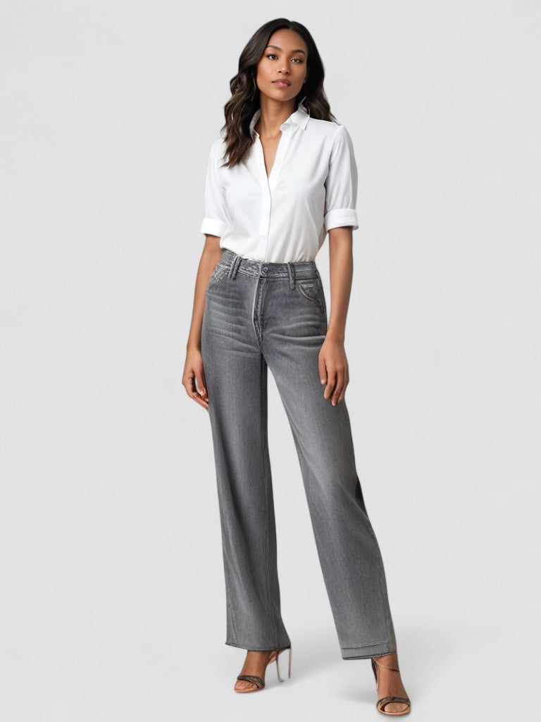 Mira™ | Grå Utställd Jeans
