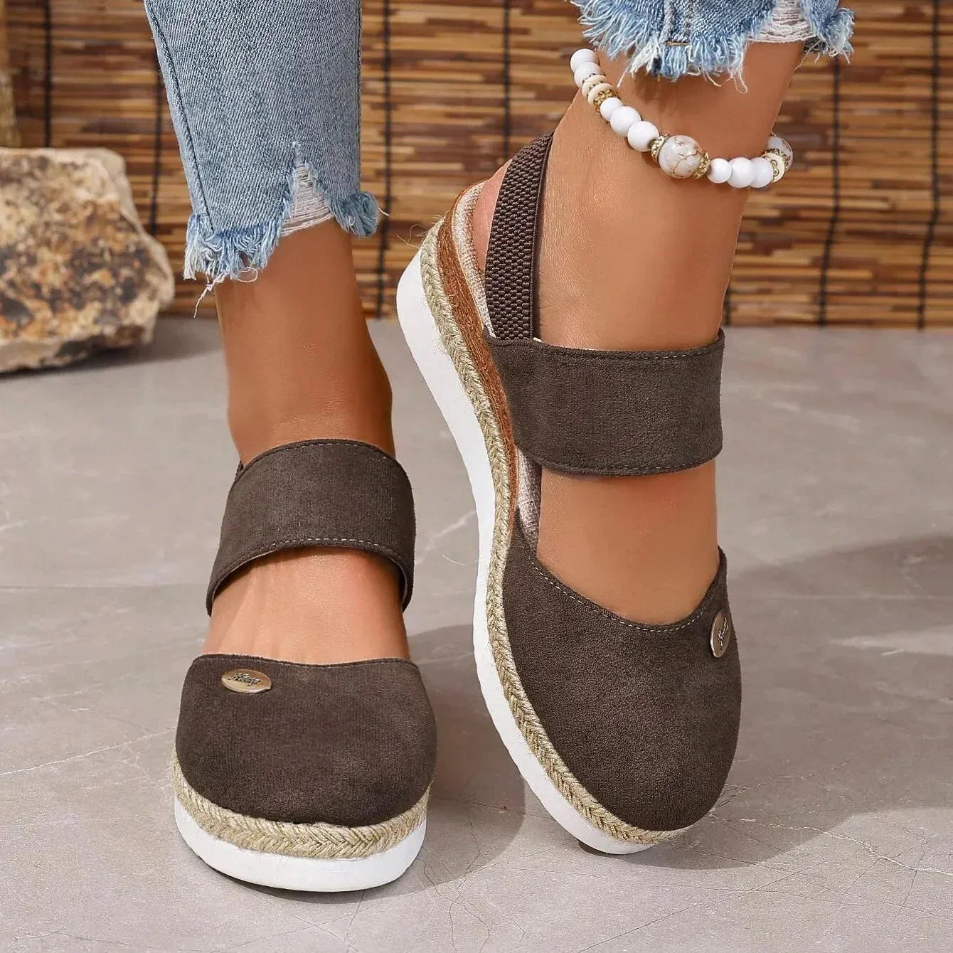 FREYJA™ | Antonia - Ortopediska Sandaler med Platå, Ventilerande och Avslappnade