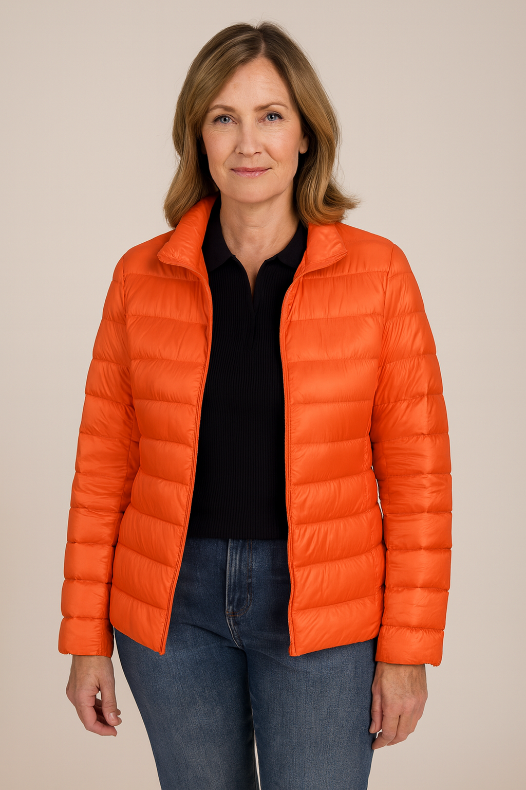 Aurora - Ny Ultralätt Jacka med Vita Ankfjädrar