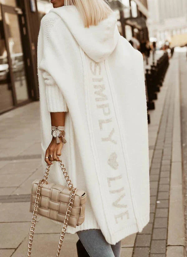 Ava - Lång stickad cardigan för kvinnor