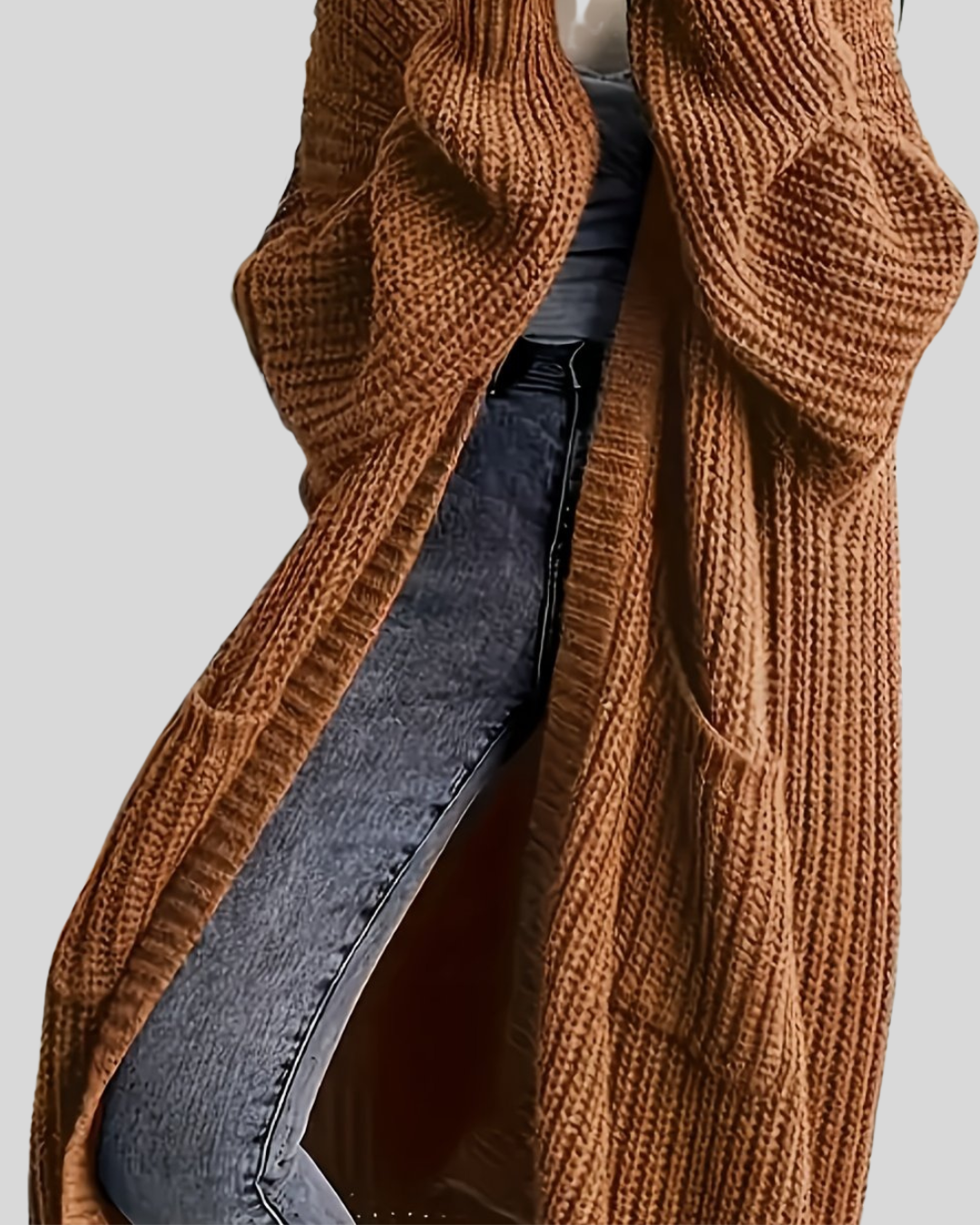 Modehus | Lang Elegant Cardigan