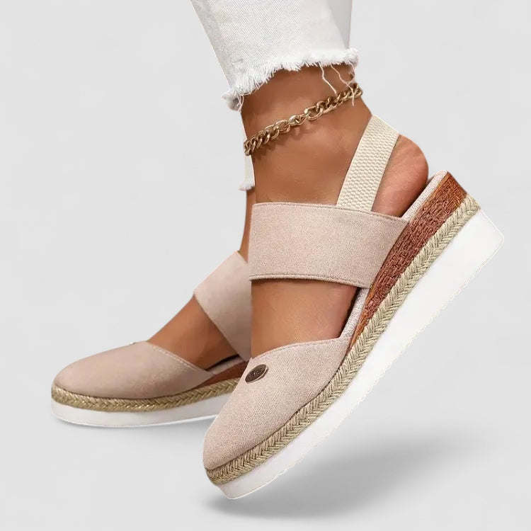 FREYJA™ | Antonia - Ortopediska Sandaler med Platå, Ventilerande och Avslappnade